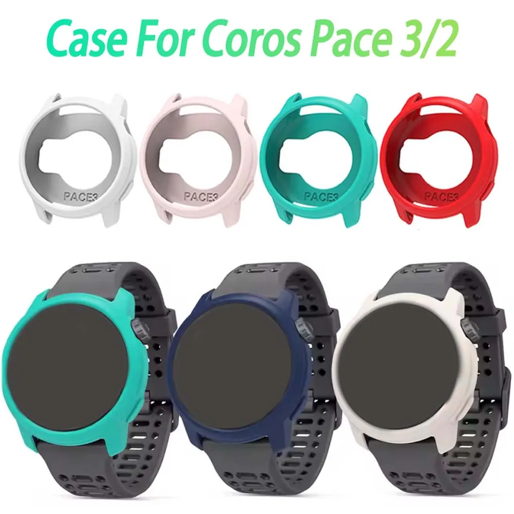 Soft Silicone Protective Case Cover for COROS PACE 3/2 Smart Watch Protector Shell Silicone Protection Frame Accessories