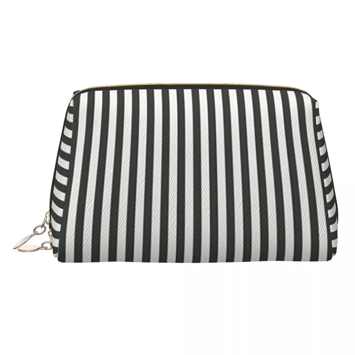 Vertical And Horizontal Diagonal Stripe Design Pattern Women Cosmetic Bags Travel Makeup Organizer Pouch Toiletry Storage