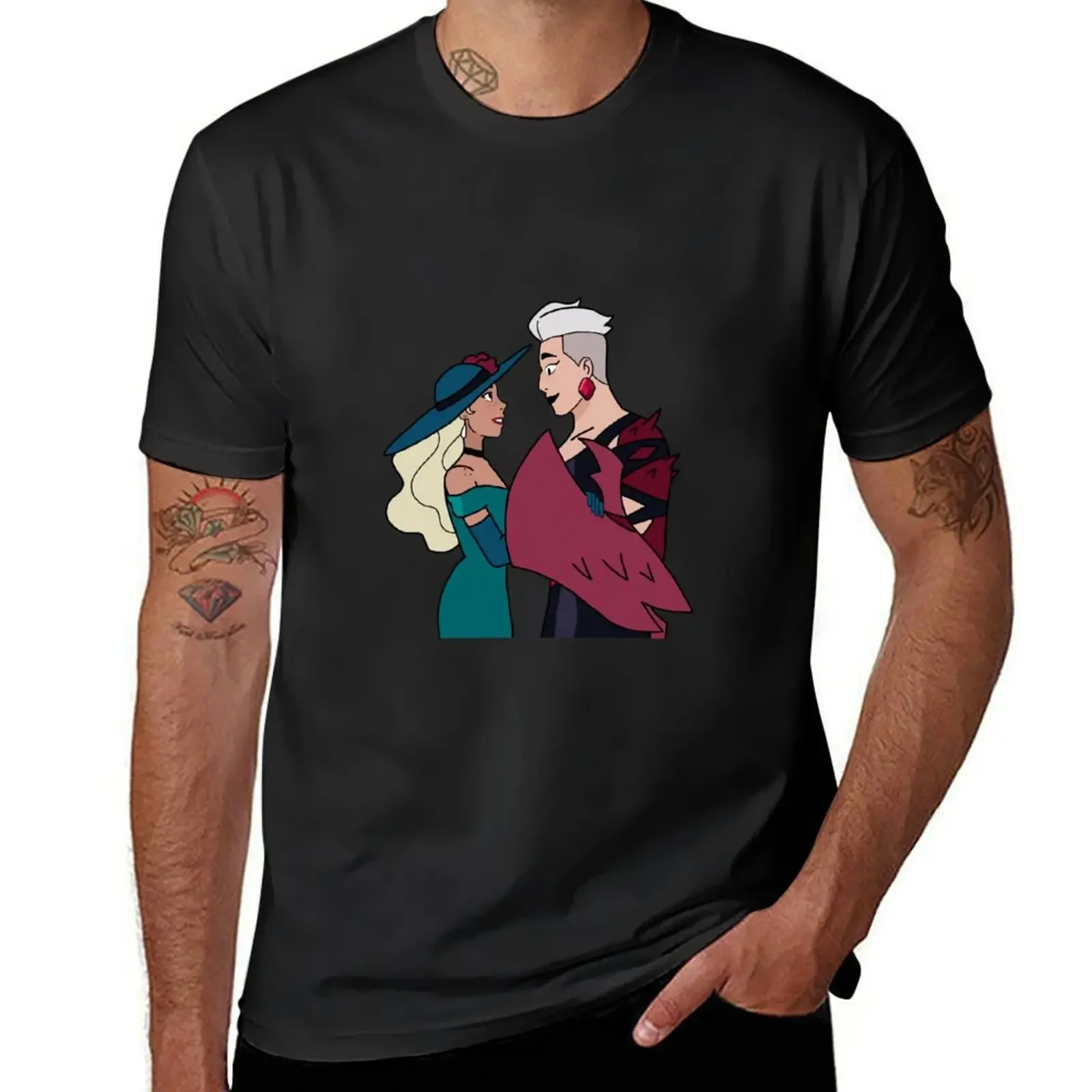 Scorpia and Perfuma T-Shirt graphics anime clothes oversized graphic tee tees mens t shirts