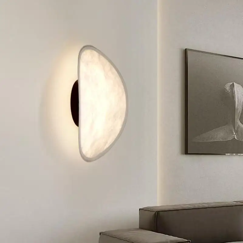 

Nordic Modern Tense Silk Wall Lamp French Wabi Sabi Cream Style for Living Room Bedroom Bedhead Home Decoration Room Decor