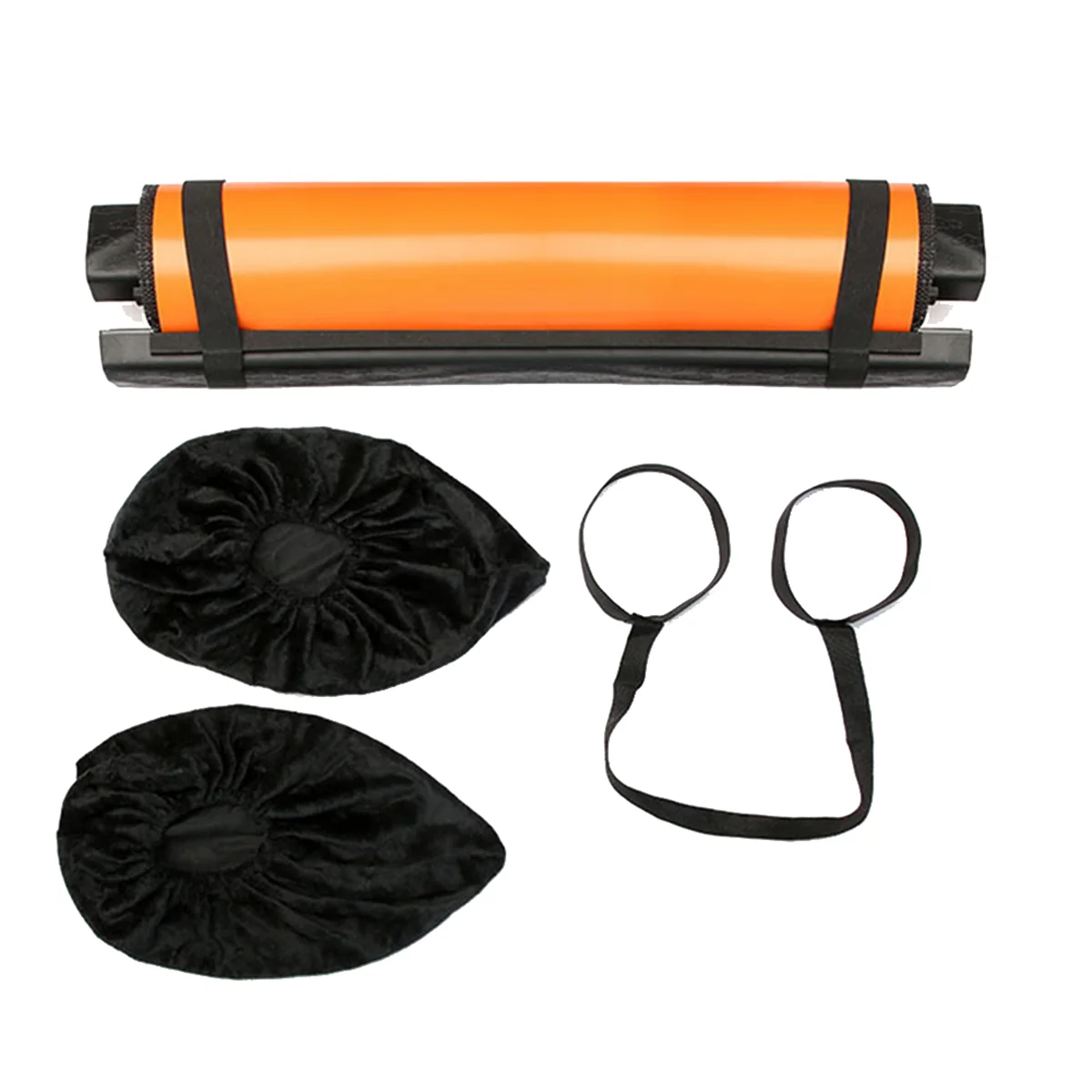 SMIEA Yoga-Gleitmatte, Sport, Fitness, Gleitplatte, Kernübung, Laufen, Skaten, Beintrainingsbrett, Fitnessgeräte, Orange, 180 cm