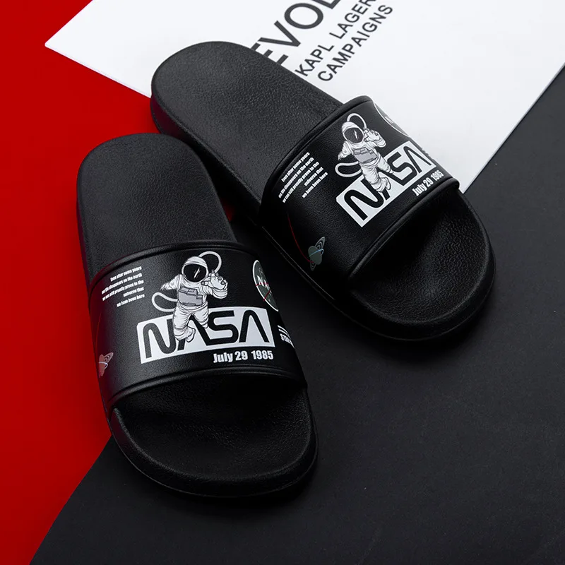 2022 Men Plus Size 47 Slippers Summer Fashion Personality Men\'s Seaside Holiday Casuals Slippers Trend Printing Slides Shoes