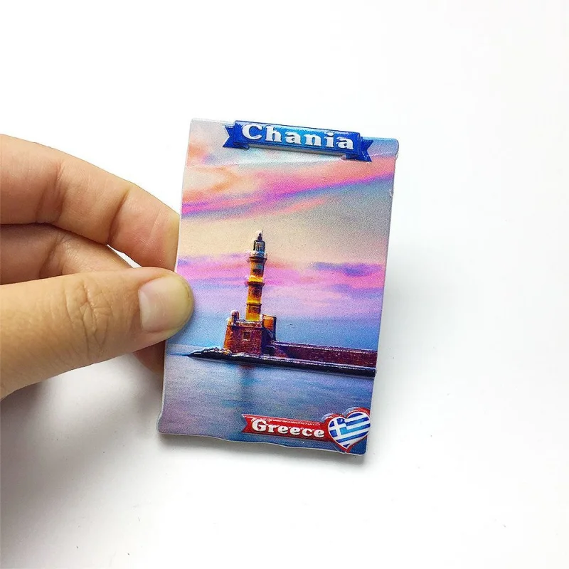 

Greece Chania Egyptian Lighthouse Fridge Magnet 3D Resin Home Decor Item - Cute Refrigerator Magnet for Room Decoration