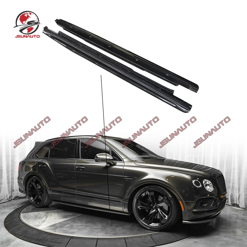 

Carbon Fiber High Quality For Bentley Bentayga W12 Limited Edition Side Skirts Full Carbon Automobile Aecoration Accessories