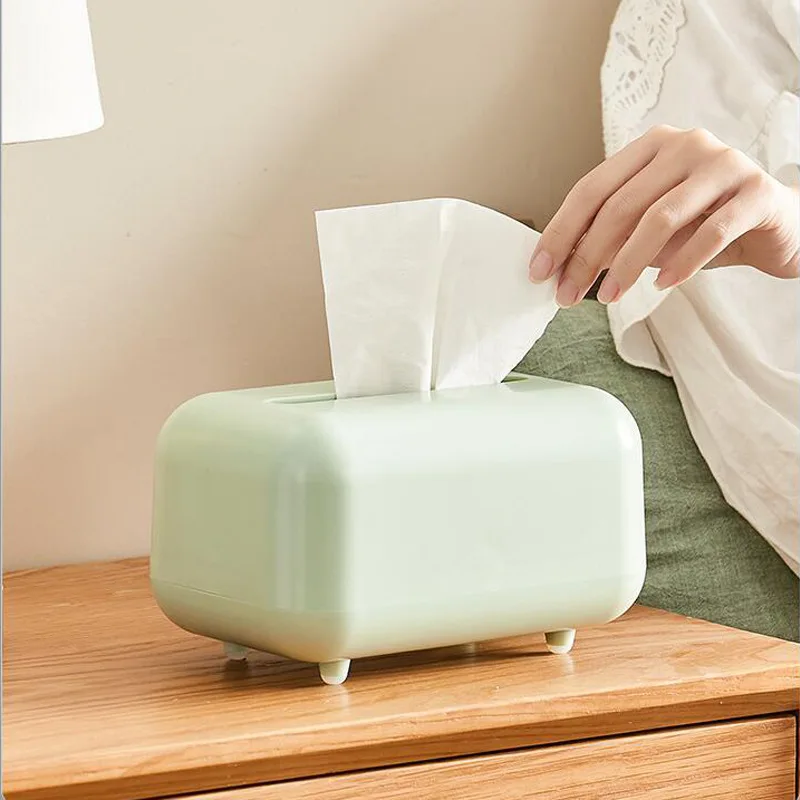 Magnetic Bread Style Tissue Boxes Living Room Dining Draw Paper Dispenser Holder Anti-slip Mats Wet Wipes Napkin Tissue Case