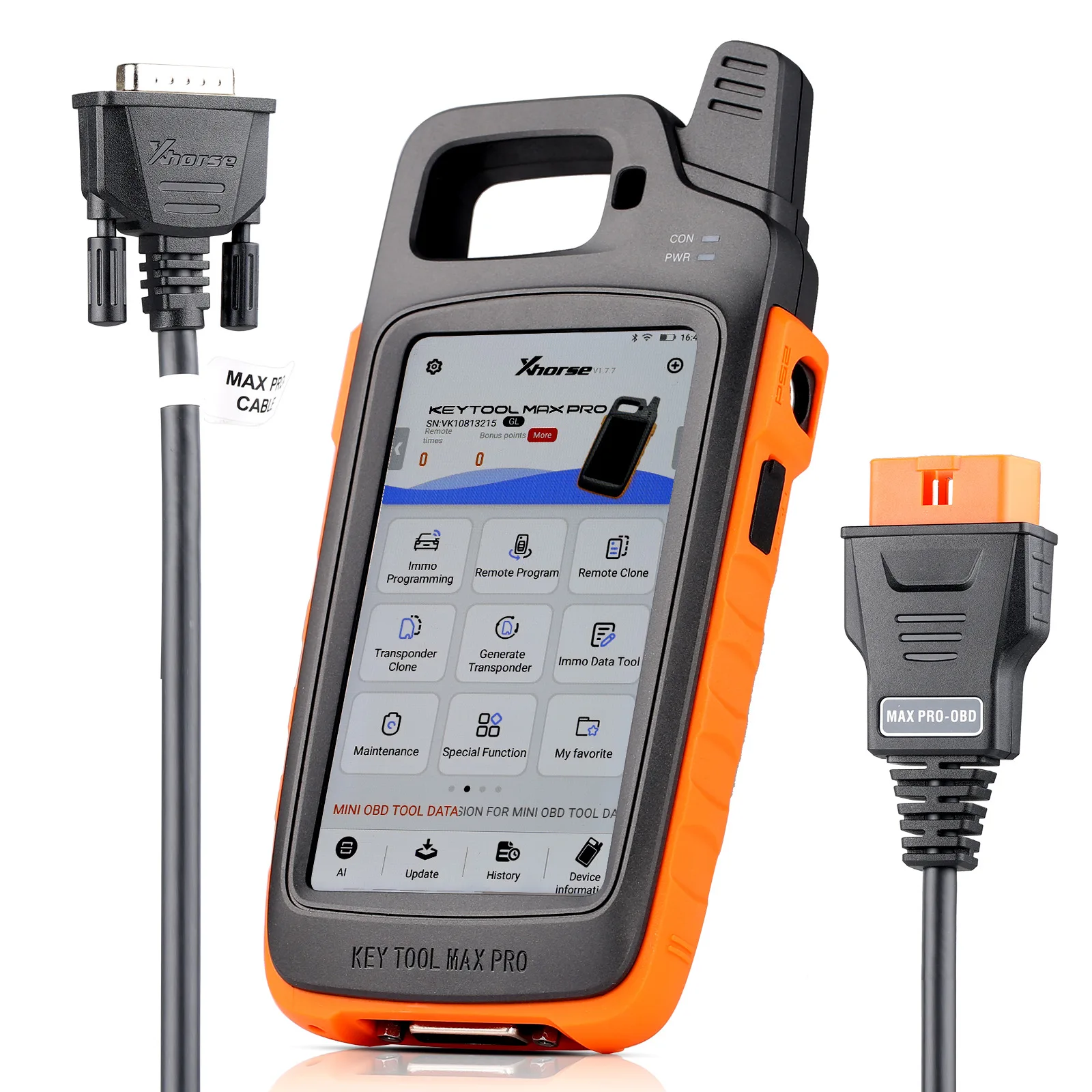 

Xhorse Vvdi Key Tool Max Pro, встроенный OBD и может модули CF, пульты дистанционного управления для автомобилей, программирование брелока