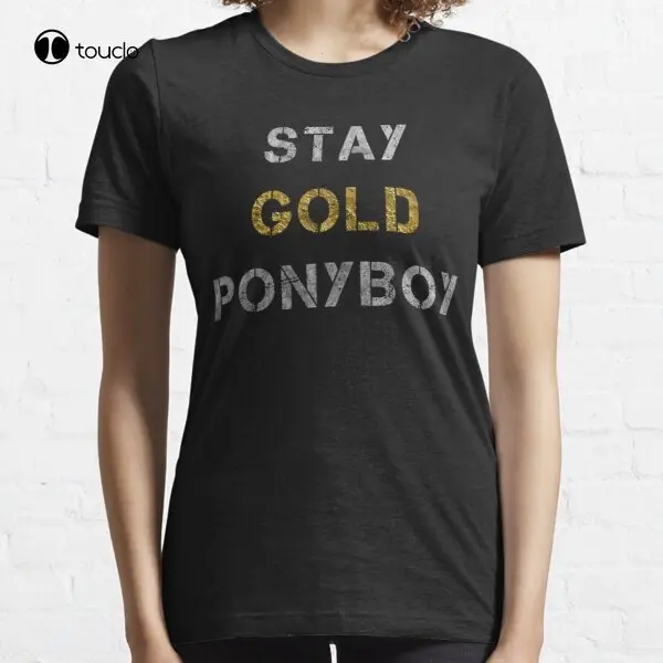 Stay Gold Ponyboy T-Shirt Tee Shirt Men'S Big & Tall T-Shirts Custom Aldult Teen Unisex Digital Printing Tee Shirts New Popular