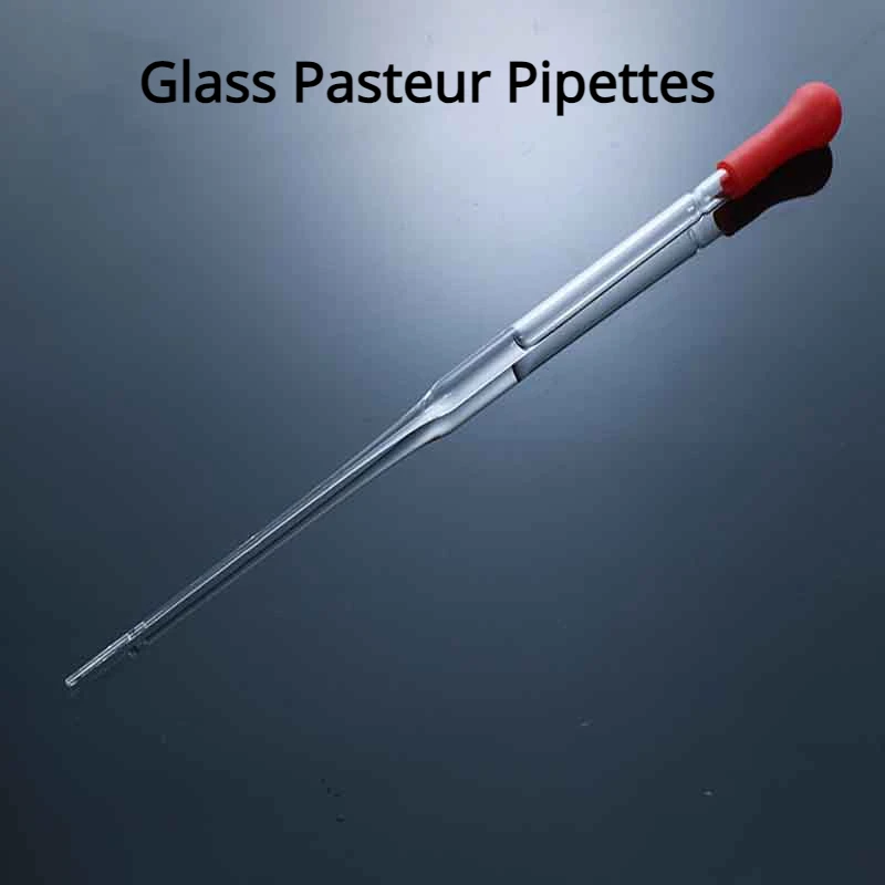 

Glass Pasteur Pipettes Latex Dropper 150mm 230mm Extended Pasteur Pipettors Sampling Tube Rubber Tipped Dropper