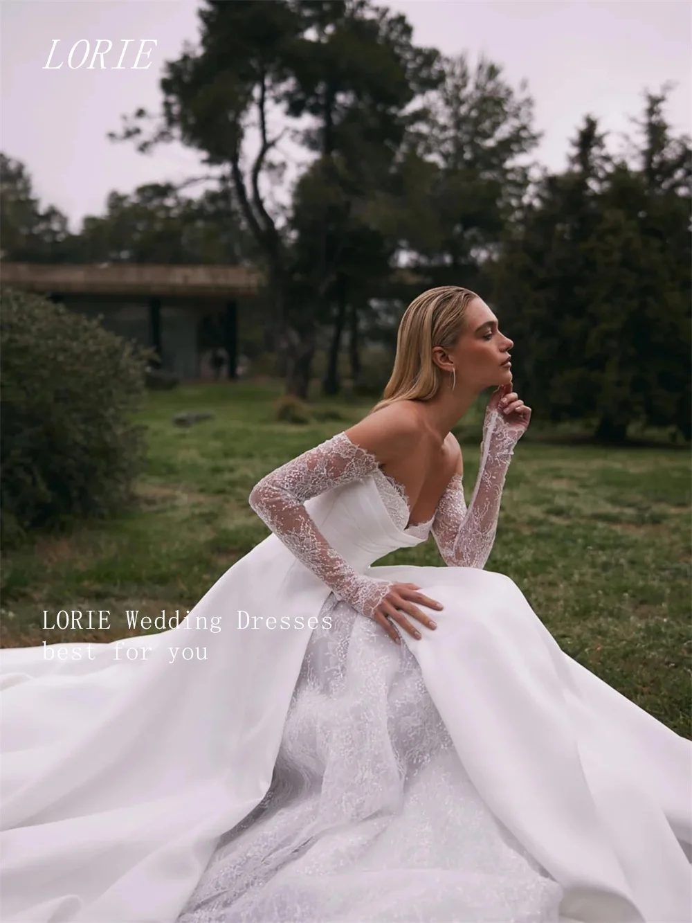 LORIE Luxury Lace A Line Wedding Dress Noval Sweetheart Bridal Dresses Elegant Appliques Graceful Wedding Gown Customized 2026