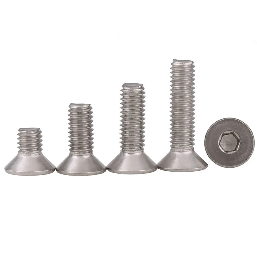 

M1.2 304 Stainless Steel Allen Hex Socket Cap Countersunk/Flat Head Screw Bolts