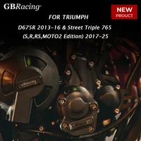 GBRacing para TRIUMPH D675R 2013-16 y Street Triple 765 (S,R,RSMOTO2 Edition) 2017-25 juego de cubierta de motor cubierta de alternador CGA06 GBR