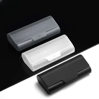 대형 투명 플라스틱 선글라스 상자 블랙 압축 방지 노안 평면 근시 안경 보관 상자 도매