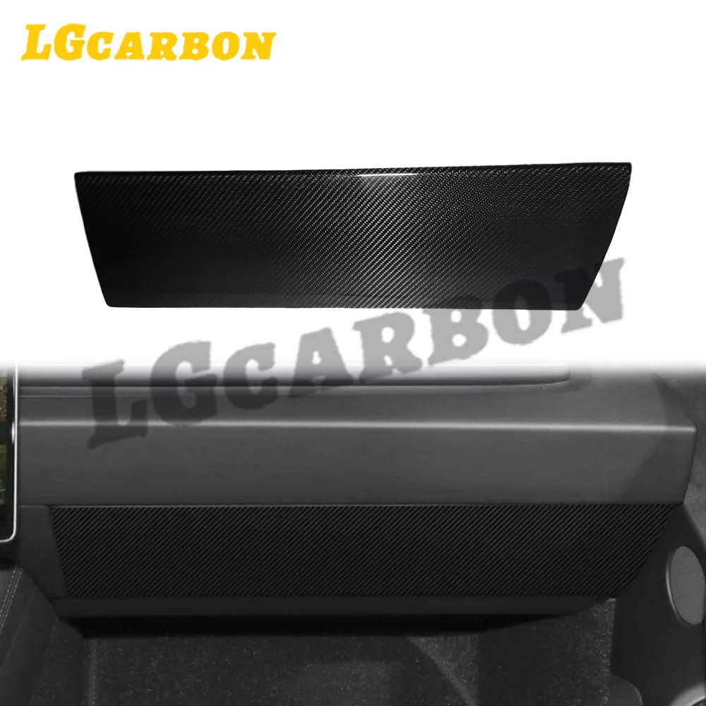 

LGcarbon Luxury Dry Carbon Fiber Black Glossy Interior Kit Glove Box Cover for Tesla Model 3 Highland 2023+