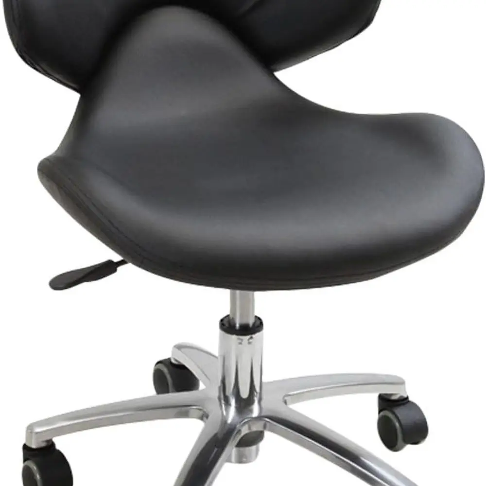 プロ仕様サロン＆スパ用人間工学に基づいた黒色チェア：超硬質クッション、頑丈な背もたれサポート、モデルCON-F612
