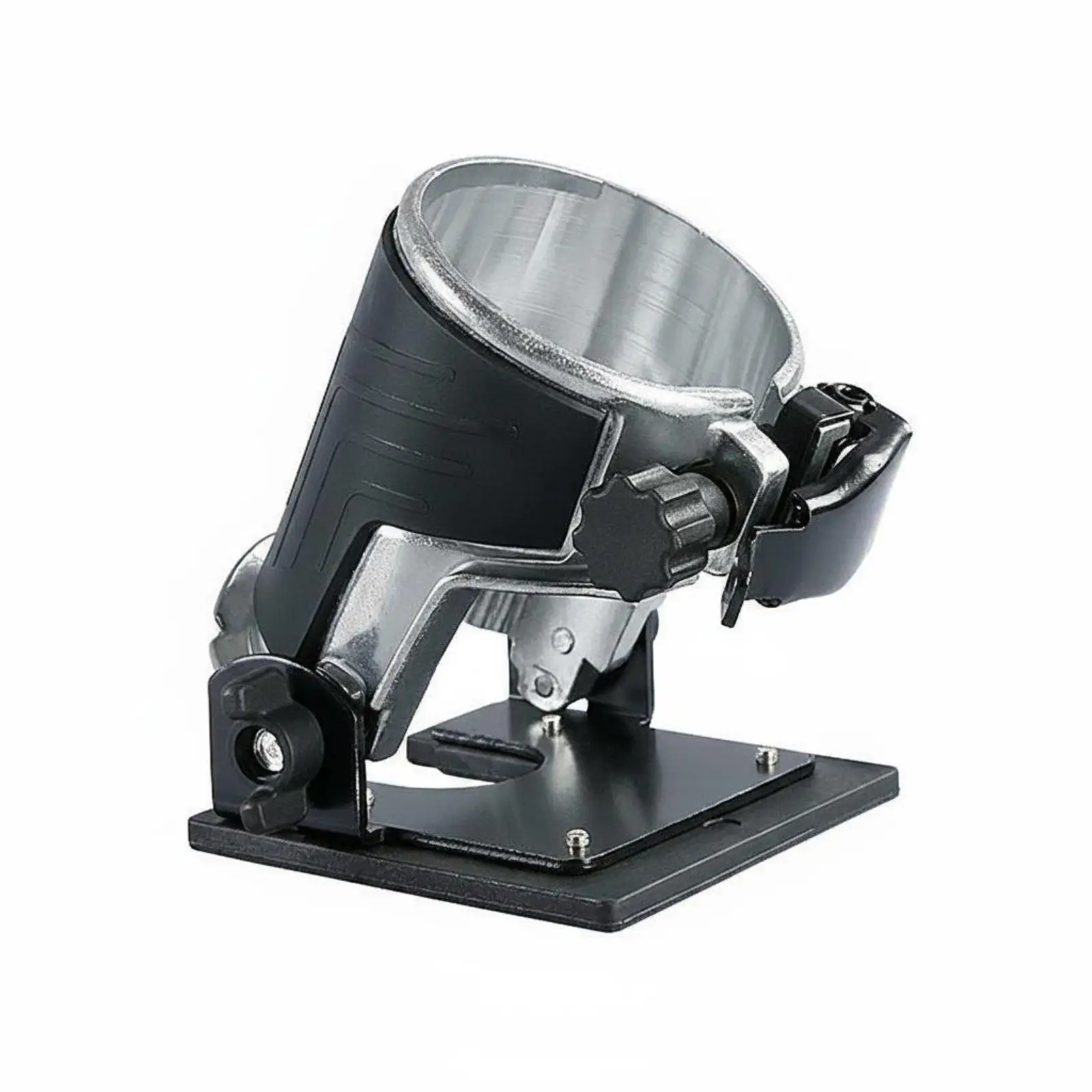 Hand Router Woodworking Base for Electric Trimmer Machine with Fastening Mechanism for Slotting Chamfering and Edge Shaping