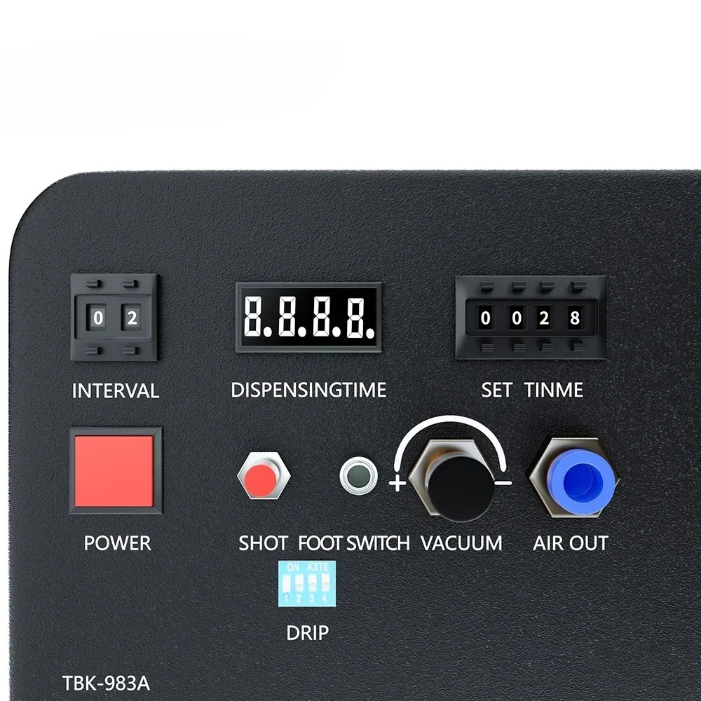 

983A Automatic Glue Dispenser Built-In Ultra Silent Air Compressor for Mobile Bracket Dripping Glue Injection Repair Premium