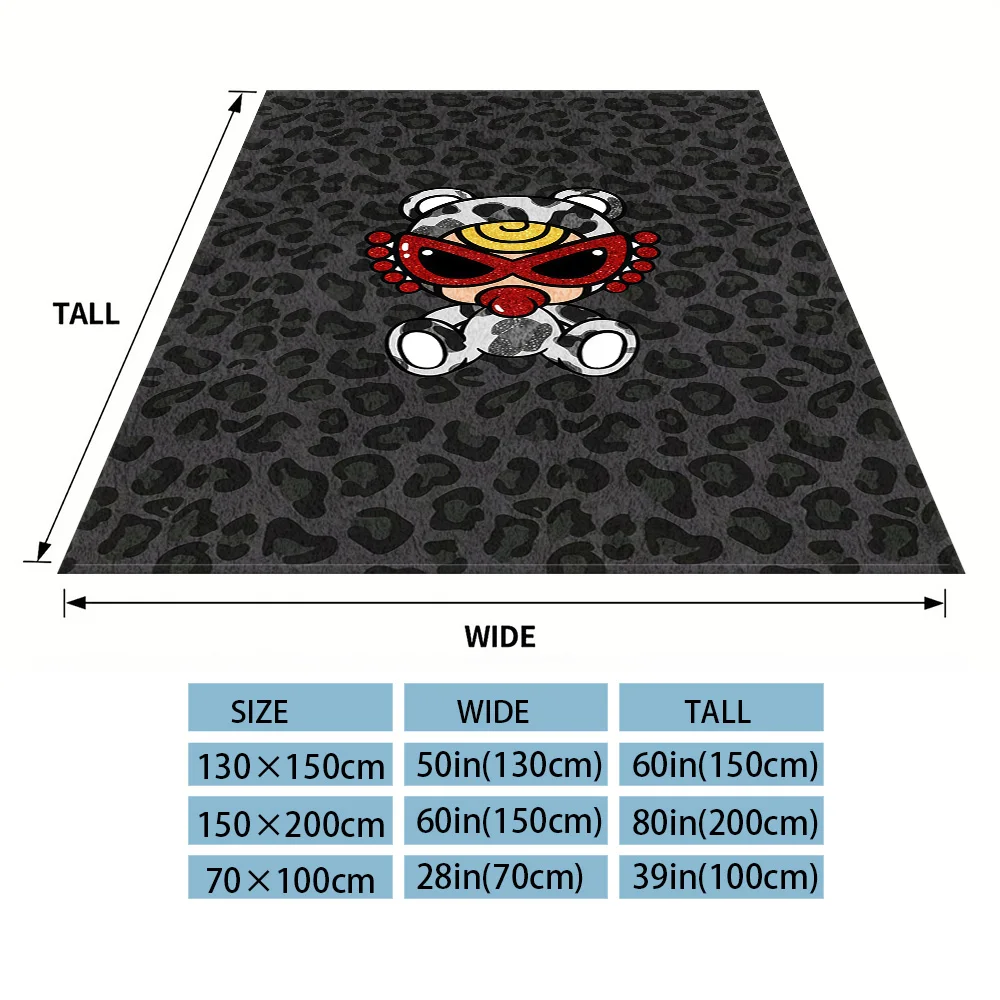 Leopard Baby Nap Blanket,Flannel Blanket,Suitable For Sofas,Beds,Cars,Rooms,Offices,Camping,Exquisite Gift Blankets