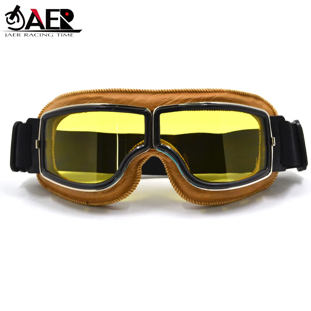 

Motorcycle Goggles Motorbike Biker Vintage Helmet Goggles Scooter Ski Bicycle Pilot ATV offroad Goggles Windproof Glasses