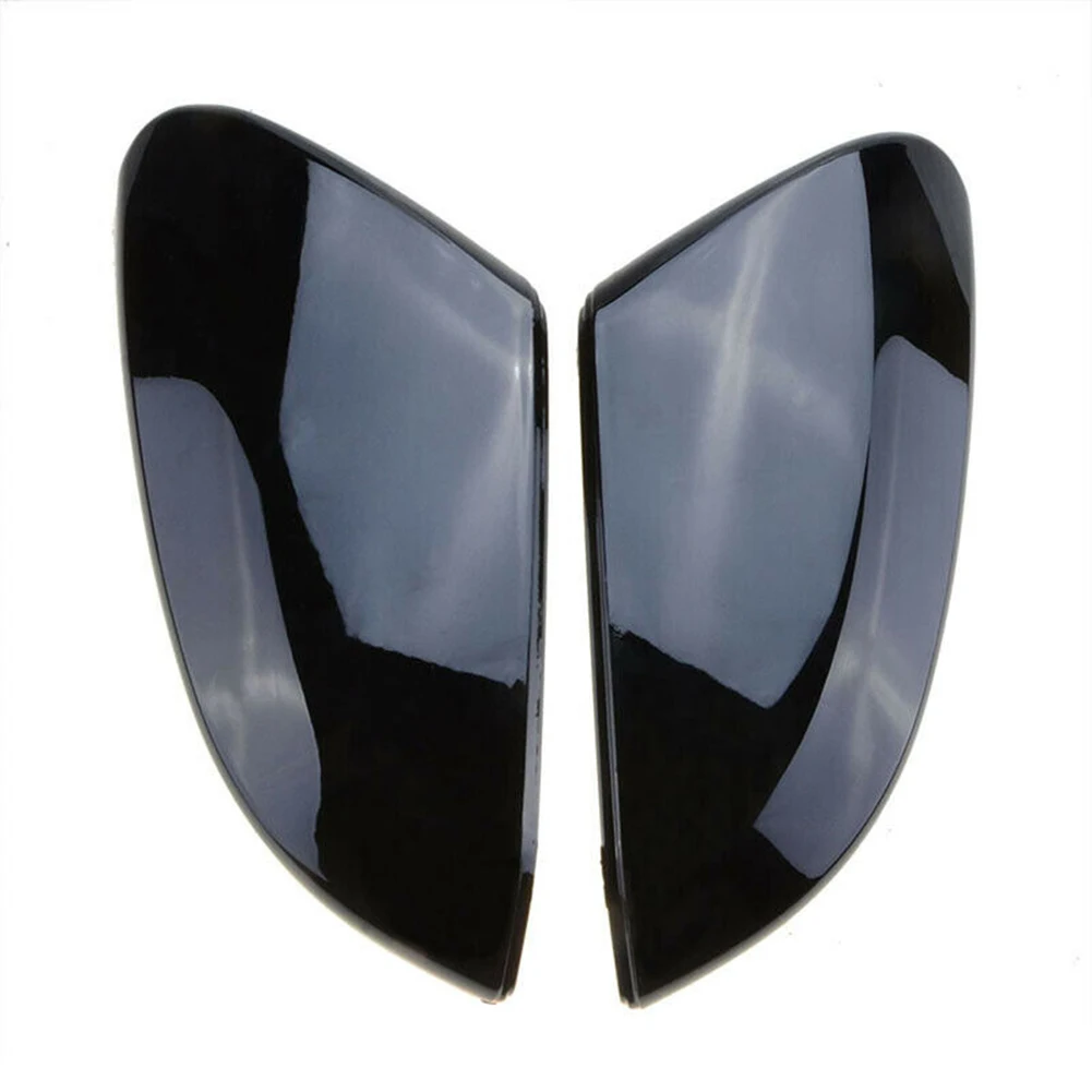 For Honda Civic 10th 2016-21 Glossy Black Side View Mirror Cover Cap Left+Right Gloss Black Accessories For Vehicles