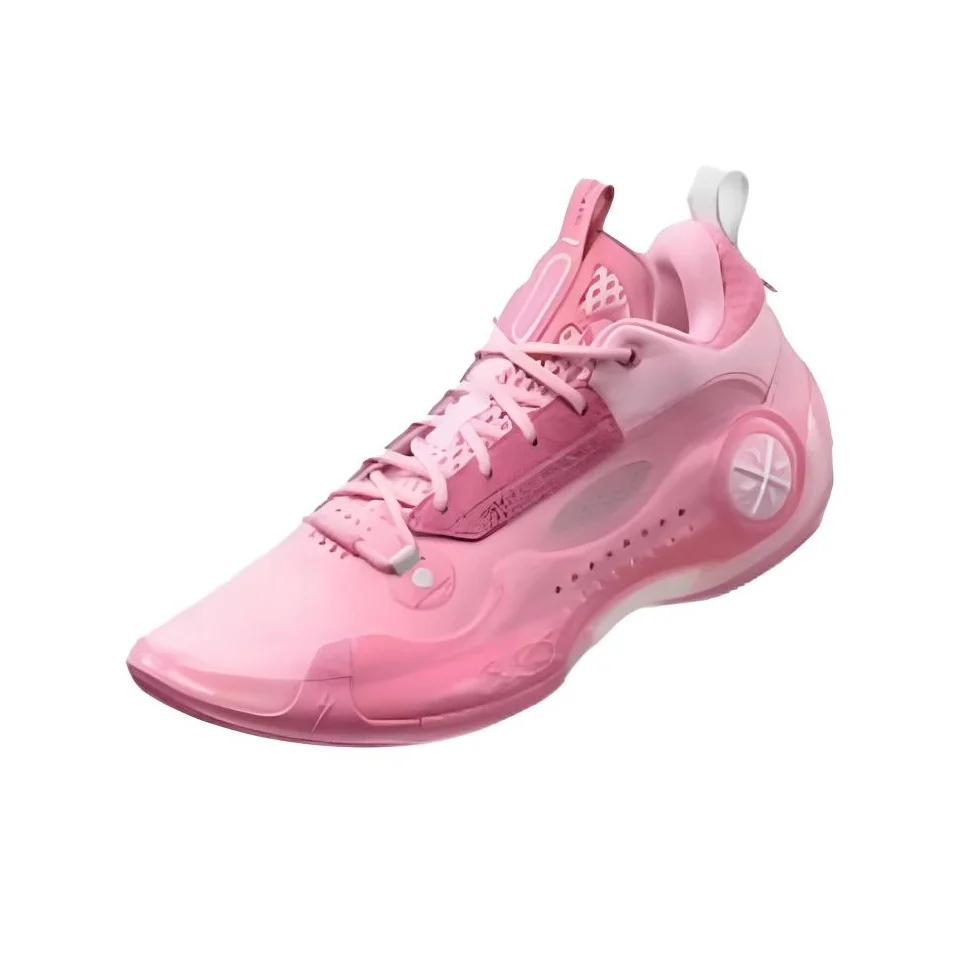 Li Ning WOW 10 Low top Basketball Shoes Men's Pink ABAS083-38 view 4