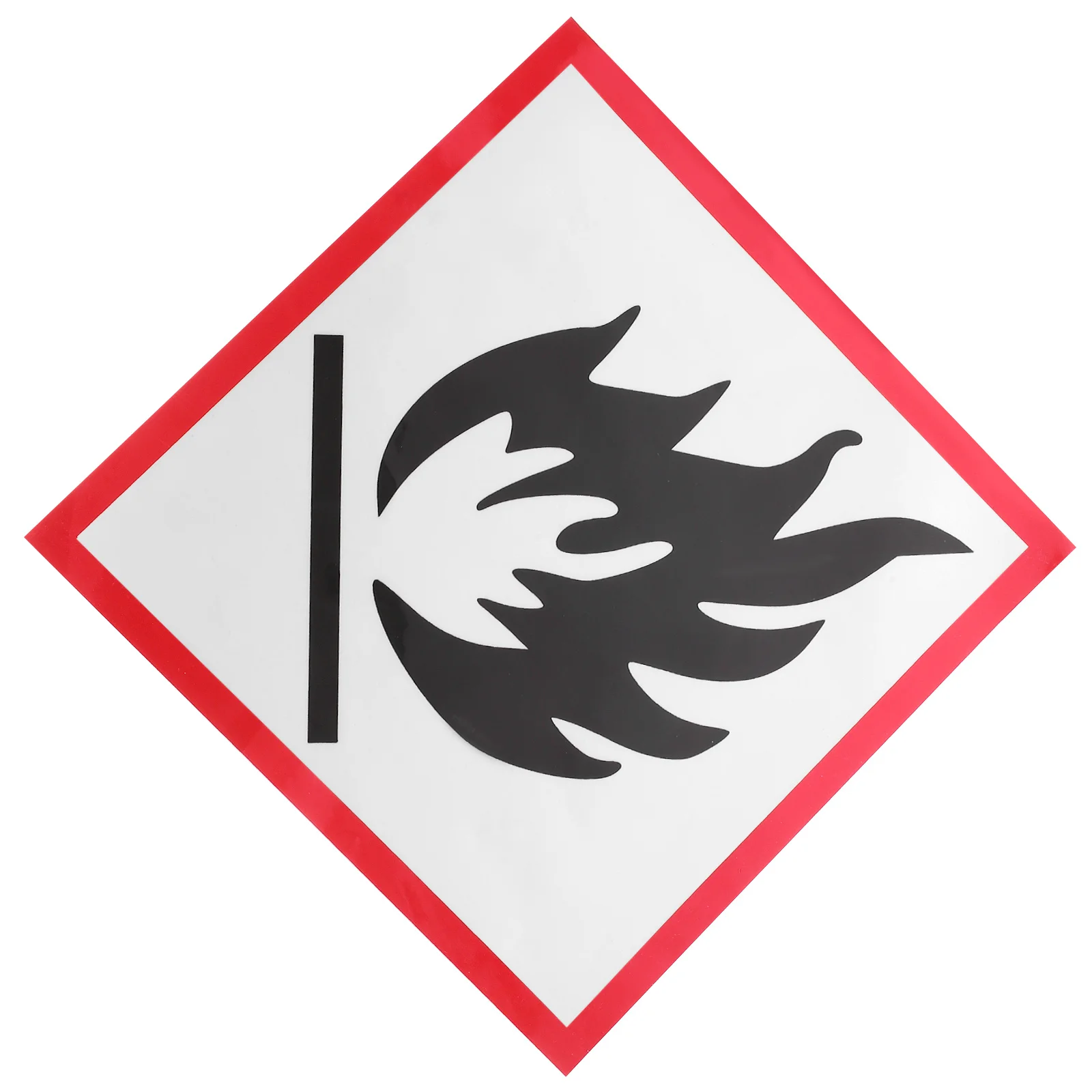 Warning Sign Reflective Safety Sticker Strong Adhesive Weather Resistant Caution Warning Decal