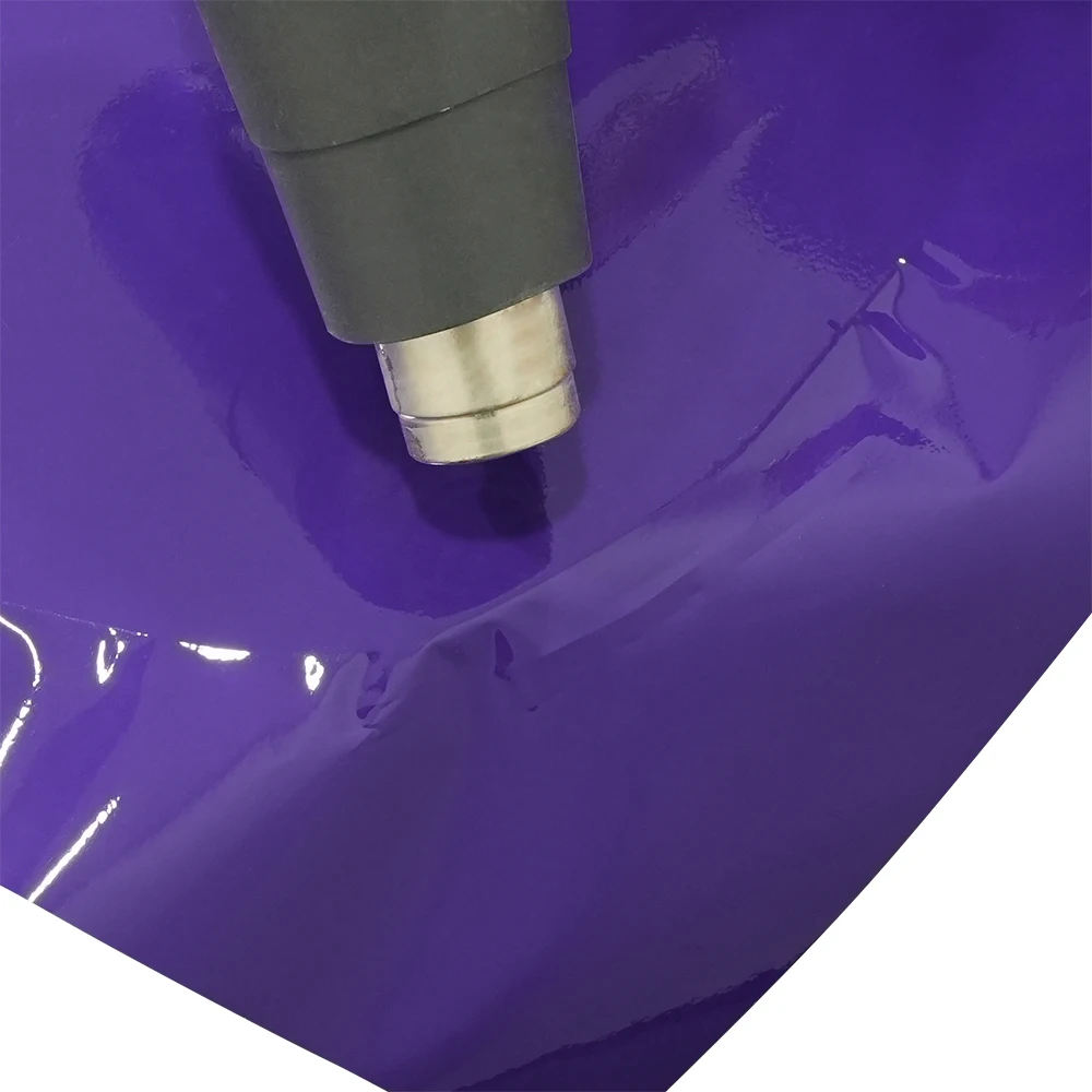 Car Vinyl Wrap Film Glossy Purple Color Change Sticker PVC Film Bubble Free Car Wrapping Decal Car Accessories Auto Decoration