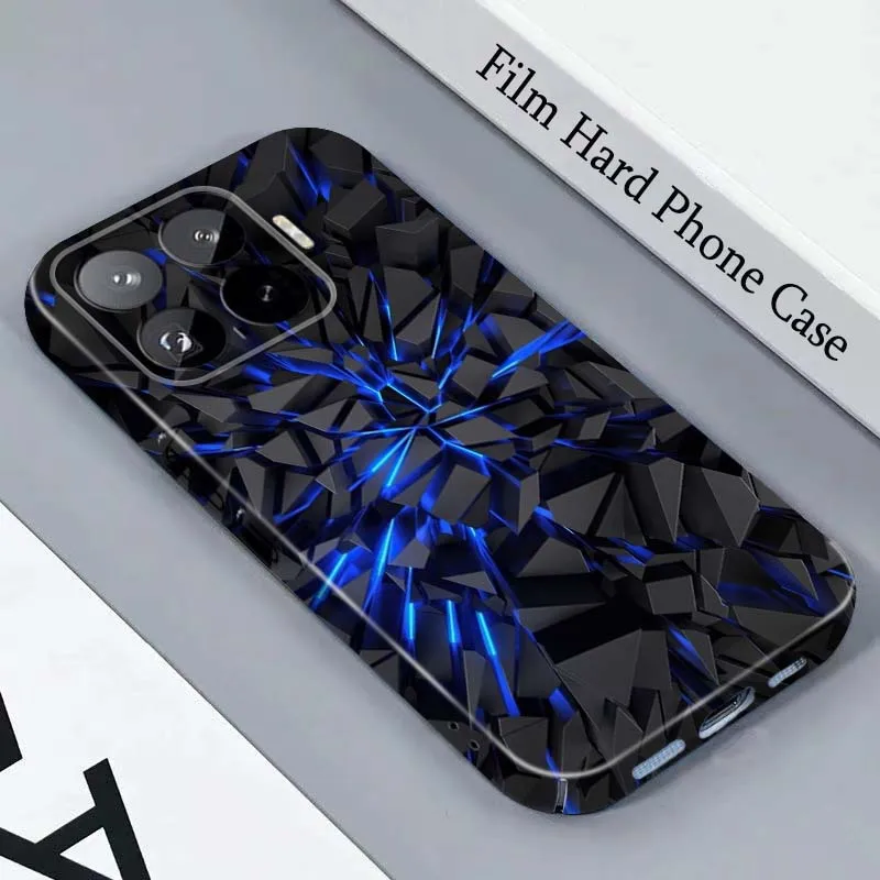 Capa Rígida para Celular Broken Black Shards Blue For Honor Play Magic 8 7 6 X9d X9c X9 X8b X8A X8 500 200 X50 X60 Lite GT Pro