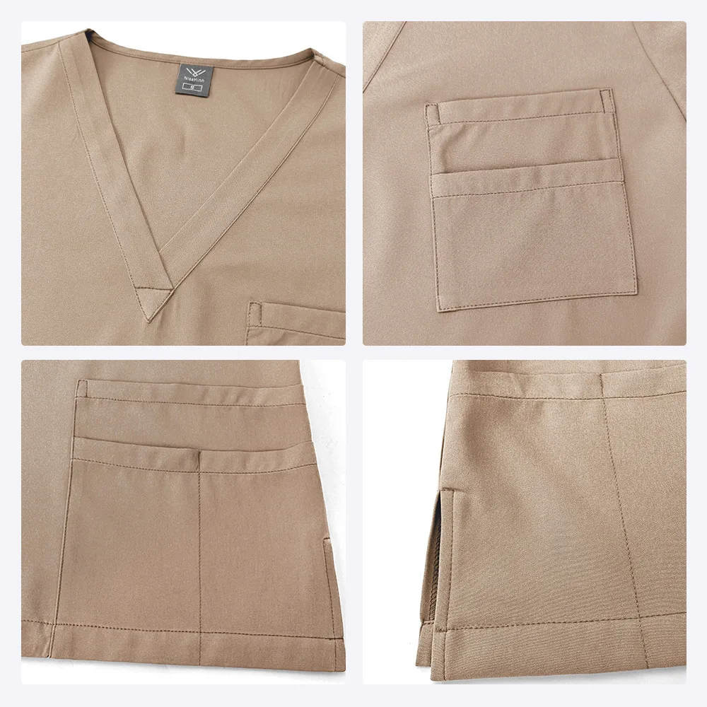 Neue Händewaschkleidung, Hose mit geradem Bein, schnell trocknendes einfarbiges Set, Arzt, Krankenschwester, Operationssaal, SPA-Schönheitssalon, Herren