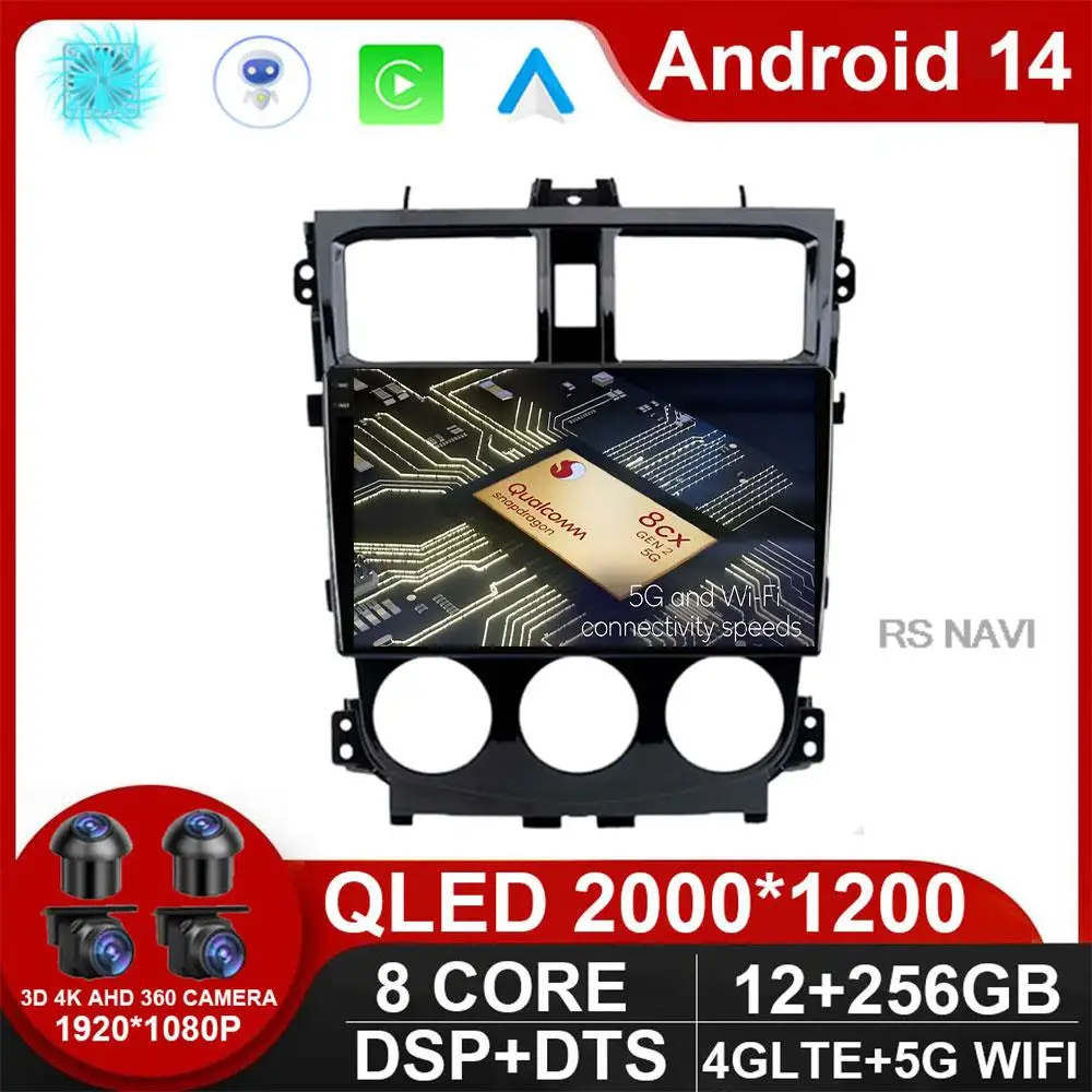 

Android 14 Carplay Auto WlFl+4G For Mitsubishi Colt Plus 2013 - 2018 Car Radio MultimediaVideo Player Navigation Head Unit DPS