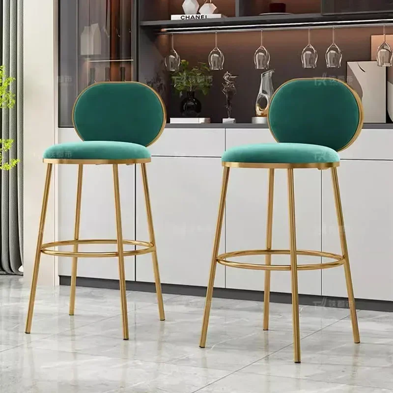 Silla de Bar para el hogar, taburetes de mostrador de cocina, muebles de cafetería, manicura, diseño moderno, sillas de diseñador, altura alta de