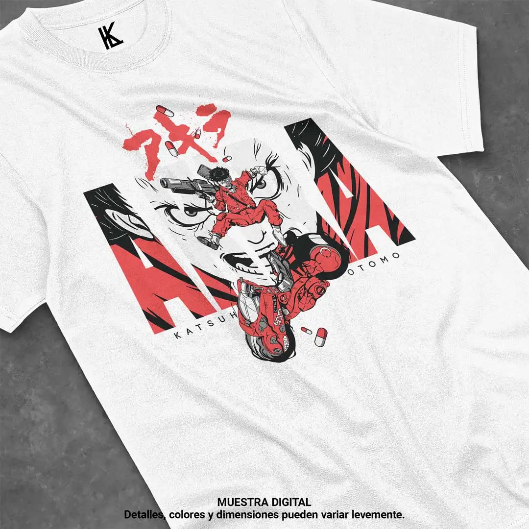 Camiseta Para Anime Shotaru Kaneda V3