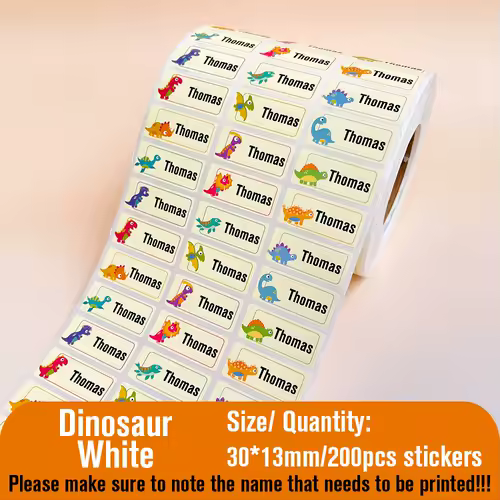 Custom Name Tag Sticker Waterproof Kawaii Stickers Decals Personalized First Name Label for Children School Stationery Bottle - Image 7