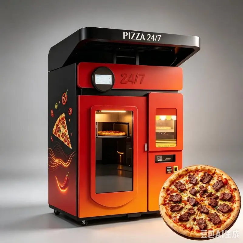 Customized Pizza Vending Machine High Speed Automatic Pizza Maker Commercial Food Automation