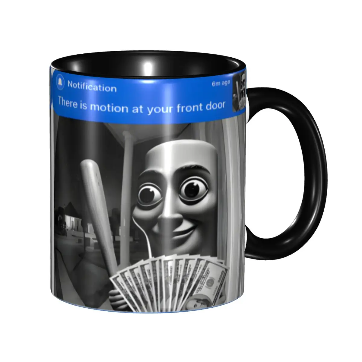 There Is Motion At Your Front Door Tung Tung Tung Sahur Accessories Coffee Mug Novelty Tea Cups Gifts