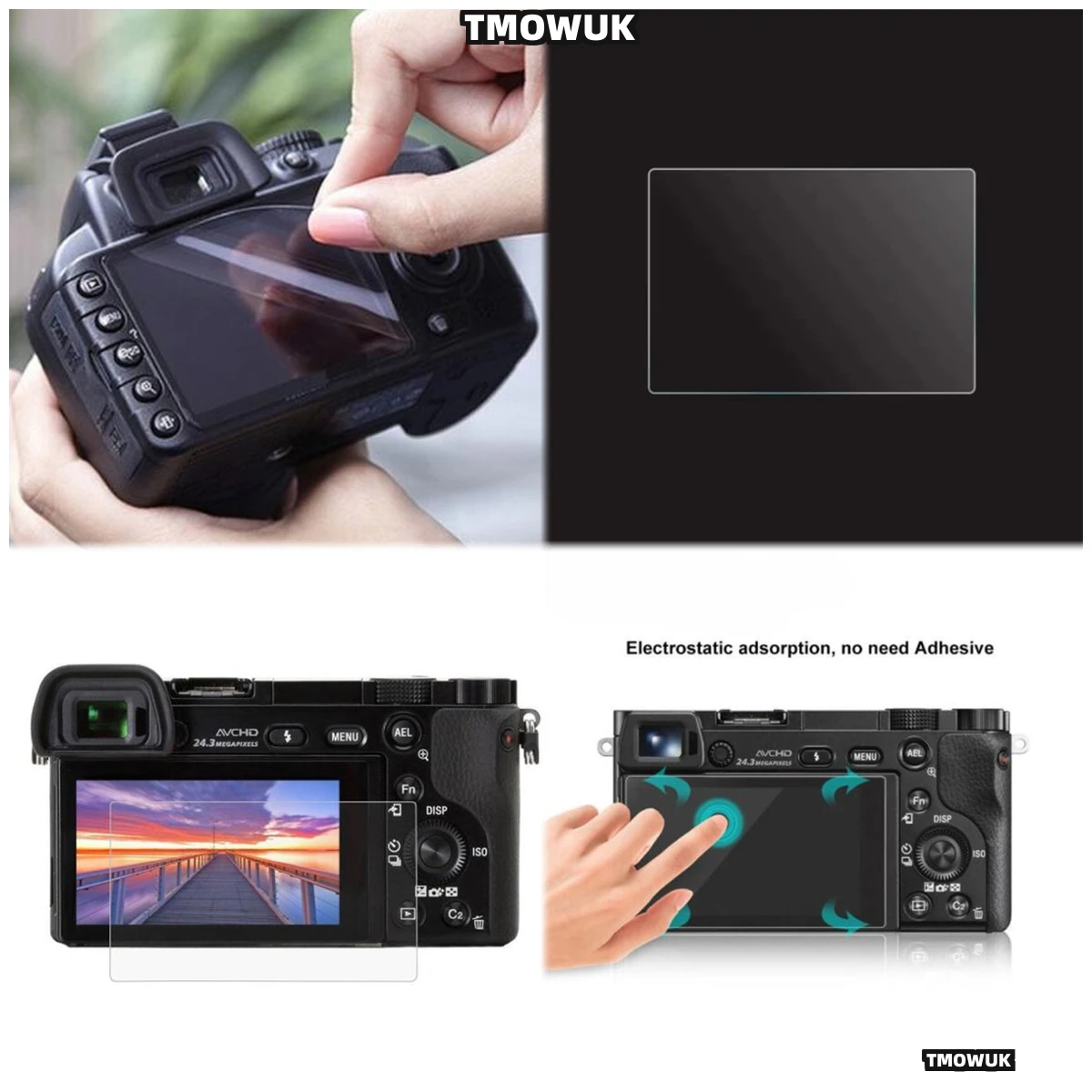

Anti-Glare Tempered Glass For Sony A6700 A6400 A6300 A6000 A5000 - Protects LCD From Scratches