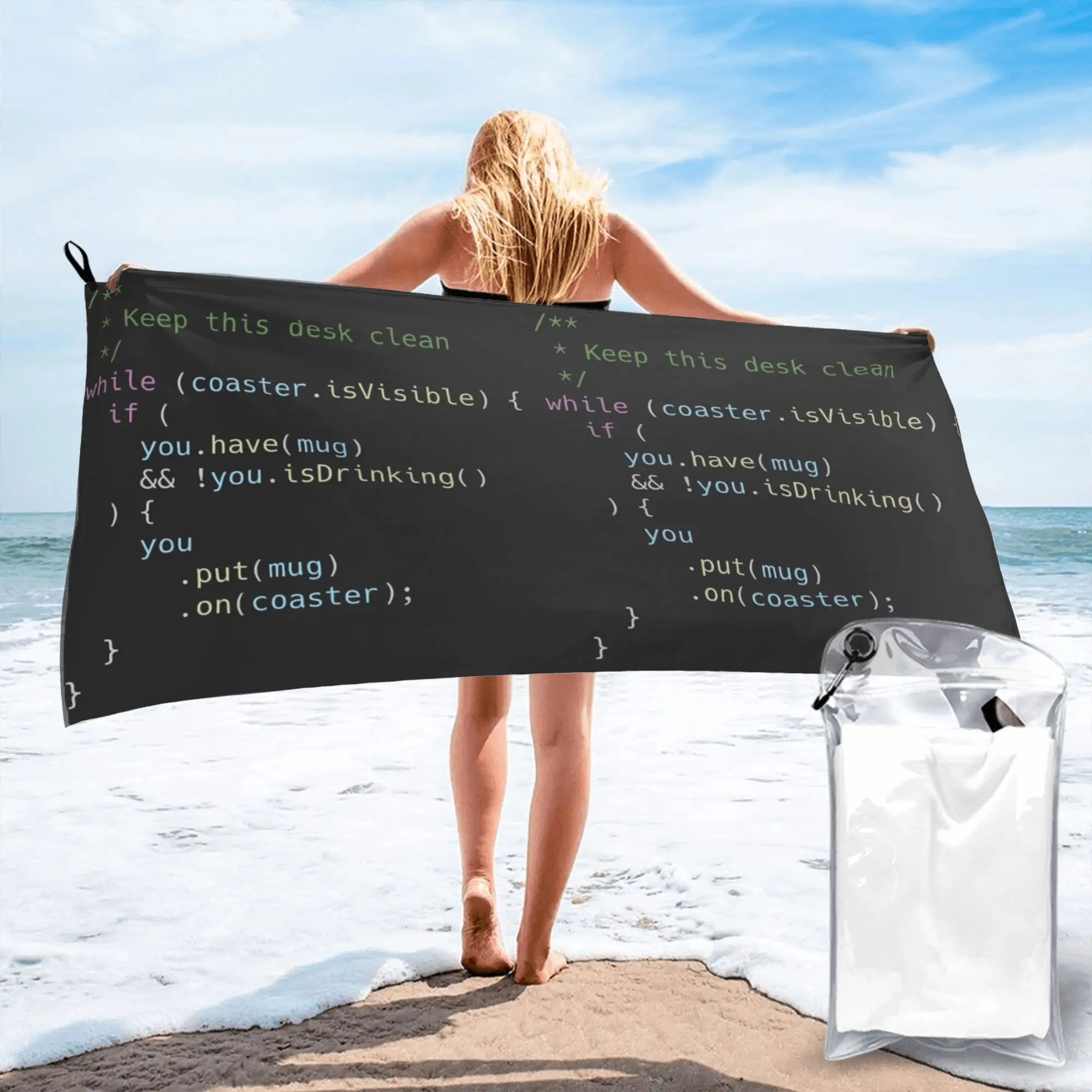The Perfect Coaster for Programm Beach Towel Soft Microfiber Quick Dry Absorbent Quick Towels For Yoga