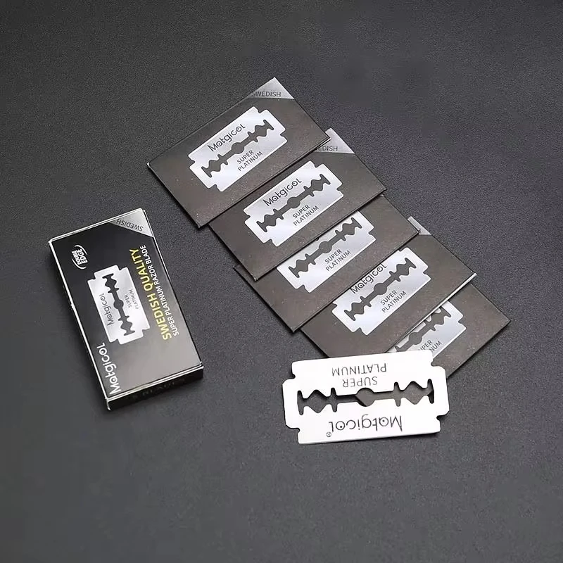 Stainless Steel Vintage Double Sided 74 Manual Razor Blades For Barber Hairdressing Shaving