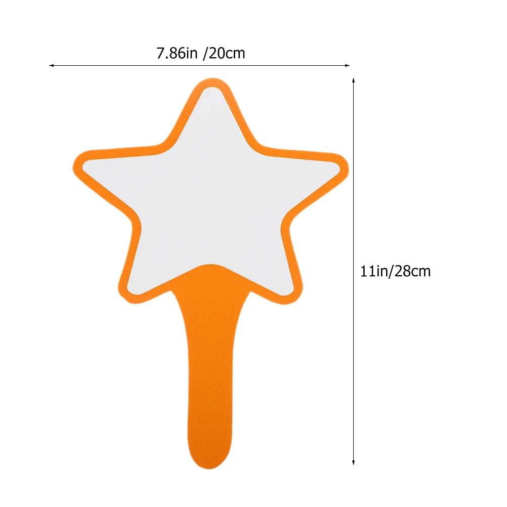 3 قطعة السبورة البيضاء الفارغة المحمولة الجافة محو مجداف قابلة لإعادة الاستخدام لوحة النتائج لكتابة التصويت مسح لوحات صغيرة المجاذيف #6