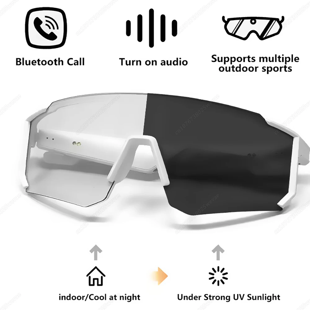 Cycling Outdoor Sports Bluetooth Call Smart Sunglasses  UV400 Polarized Mountain Bike Glasses Driving Fishing Motorcycle Goggles