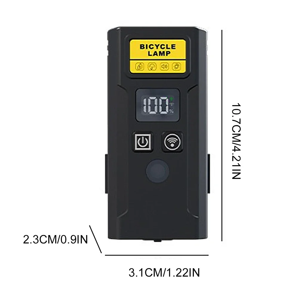 Bicycle Front Lamp with Horn Smart Light Sensor Cycling Safety Lamp Remote Control Bike Headlight Flashlight for Night Riding