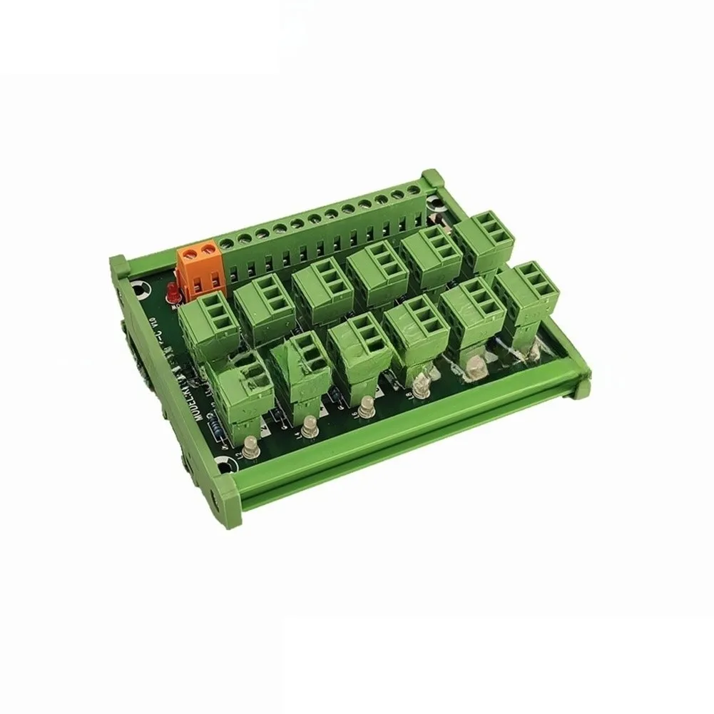 12-Channel Sensor Terminal Block KP-12L-Gther-C 3-Wire Industrial Interface Board with NPN PNP Support and LED Visual Aids
