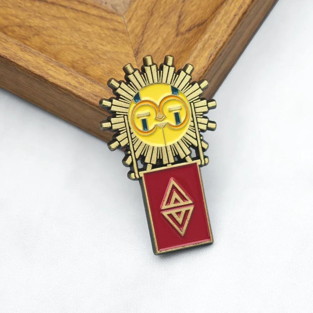 Clair Obscur Expedition 33 Esquie Metall-Emaille-Anstecknadel, Spiel-Cosplay-Masken-Abzeichen, Sonnen-Totem-Brosche, Reversnadeln, Fan-Geschenk, Itabag – Detail 10