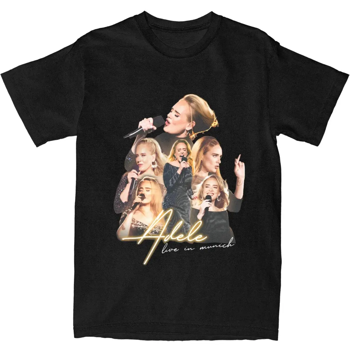 Haikyuu T-Shirt Adele Singer Poster Cotton T Shirts Music Album Fashion Tee Shirt for Men's Summer Loose Short Sleeve Tops