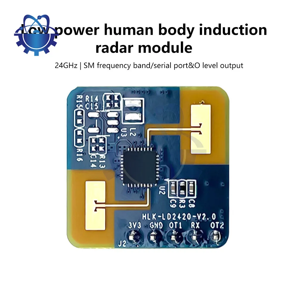 Imagem -03 - Módulo Sensor de Pressão Humana com Micro Motion Controle Inteligente Luz Hlk-ld2420 24g Millimeter Wave Radar