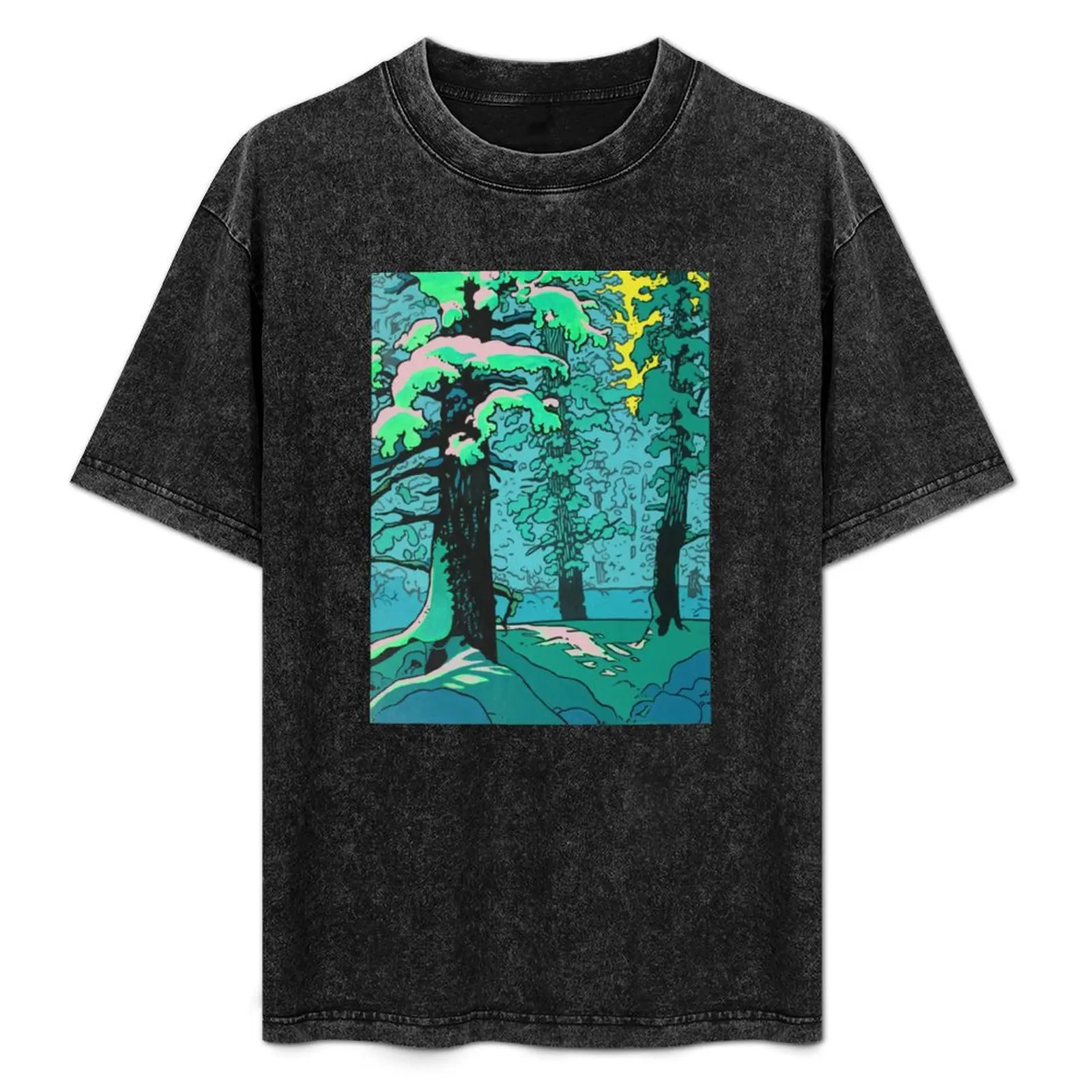 Green Forest T-Shirt custom t shirt cute tops shirts graphic tees heavy weight t shirts for men