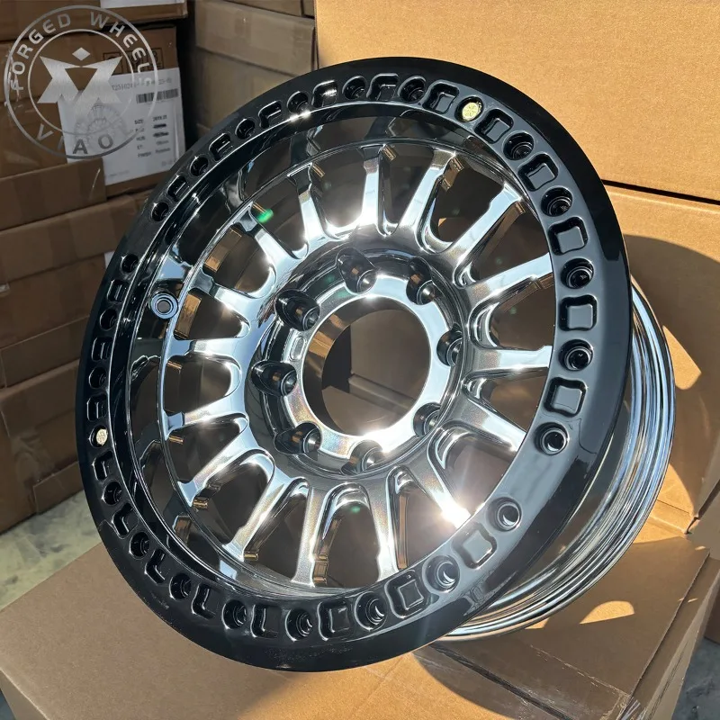 Viaol Premium 8x170 8x180 Forged Off-Road Beadlock Wheels   Fit for Wrangler F-150   Tacoma Lifted Truck