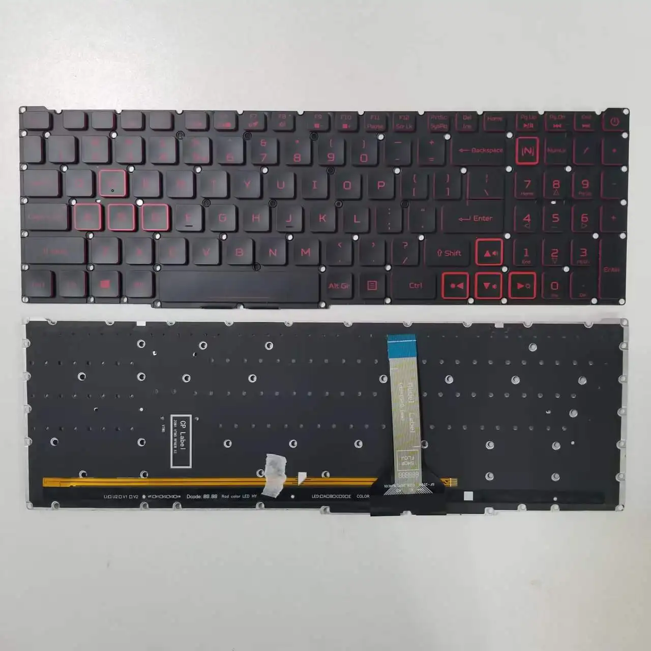 

New Laptop Red Backlight US Keyboard For Acer Nitro 5 AN515-56 AN515-57 AN515-45anan 515-45-r8pf 300 PH315-5 Gaming LG05P_N10BRL