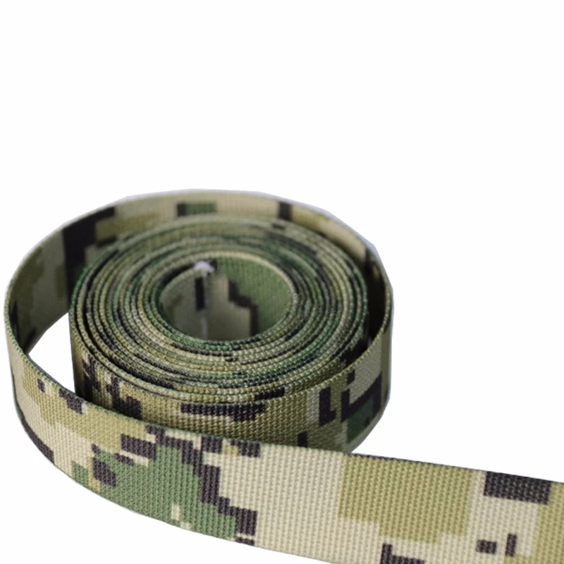 2.5cm Width Mexican Camouflage Webbing US4CES Mecixo Camo Non-elastic Strips Tactical Bag Straps Belt Molle DIY Accessory