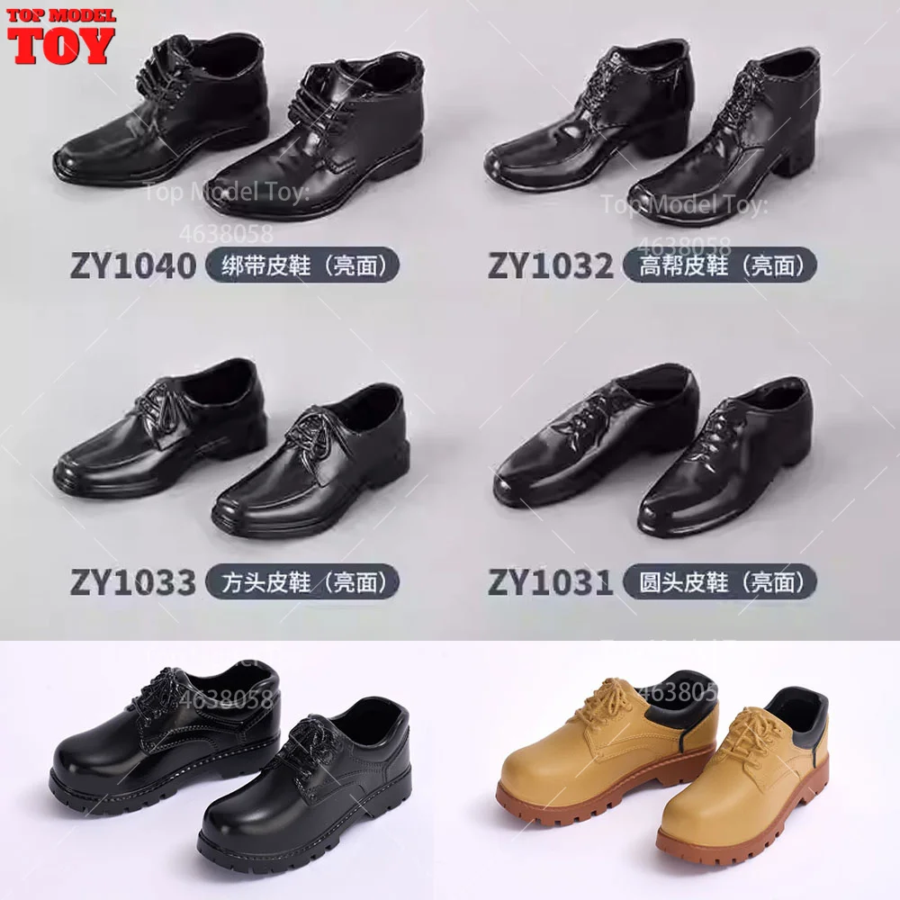 ZYTOYS ZY1031 ZY1042 ZY1043 1/6 Business Leather Shoes Accessory Model Fit 12'' Male Soldier Action Figure Body Dolls Toy