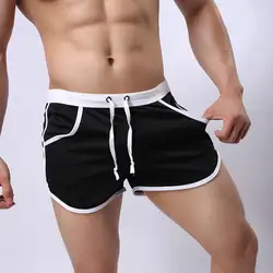 Men Color Block Summer Sports Gym Drawstring Shorts Beach Pants Swimming Trunks Sports Shorts Fitness Swimming Boxer Beach Pants